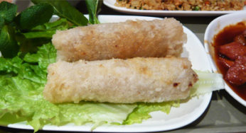 Reminder of spring rolls and mashed at Auchan