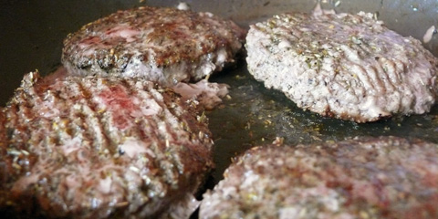 Frozen burgers