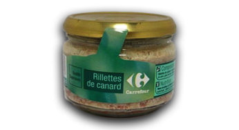 Rillettes of duck with pieces of glass