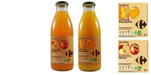 Jus de pomme et d'orange bio