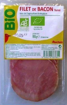 Bacon Bio Auchan