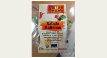 Auchan : Recall of salad Italian