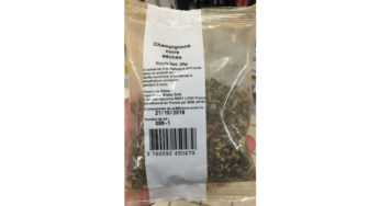 Recall of dried black mushrooms