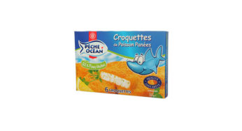 Fish breaded pieces of plastic