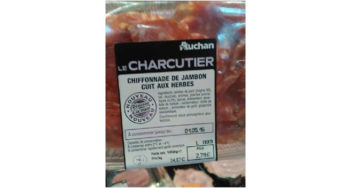 Rappel de Chiffonnade de Jambon