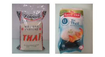 Riz aux particules de plastique dur