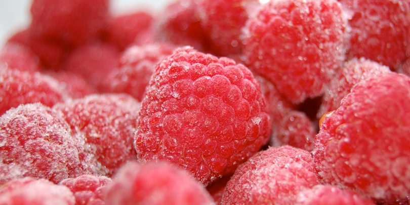 frozen raspberries