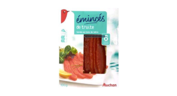 Auchan : Sliced ​​smoked trout Listeria