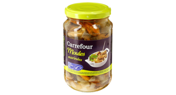 glass splinters in jars marinated mussels