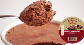 Mousse au chocolat aux morceaux de verre
